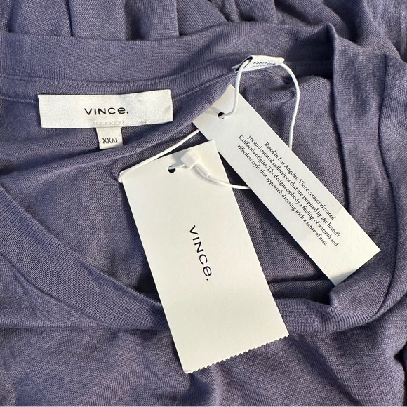 Vince Long Sleeve Knit Relaxed Crew Neck T-Shirt size XXXL Modal NWT - Picture 10 of 13